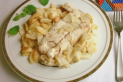 Fischfilet auf Chinakohl 1