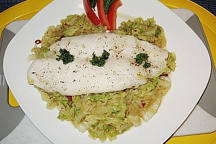 Fischfilet auf Chinakohl 2
