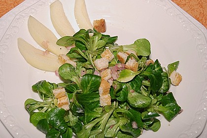 Feldsalat mit Birnen 3