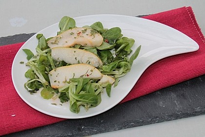 Feldsalat mit Birnen 5