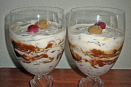 Amarettini - Kirsch Nachspeise 1