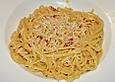 Bandnudeln &agrave; la carbonara