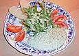 Rucolasalat mit Avocado - Joghurt - Dressing