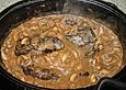 Wildschweinbraten mit Waldpilzen