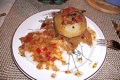 Gef&uuml;llter Kohlrabi mit Paprika 1