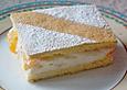 Quark - Sahne - Schnitten mit Mandarinen