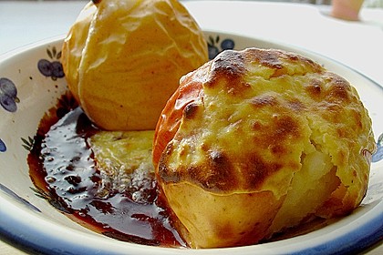 Brat&auml;pfel mit Quark - Mandel F&uuml;llung