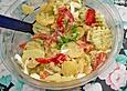 Kartoffelsalat mit Gurke und Tomate