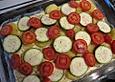 Tomaten - Zucchini Gratin mit Filet