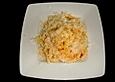 Lachsspaghetti mit  Sahnemeerrettichsauce