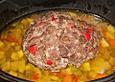 Hackbraten mit Karotte und Paprika