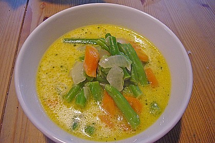 Gr&uuml;ne Bohnen-M&ouml;hren Suppe
