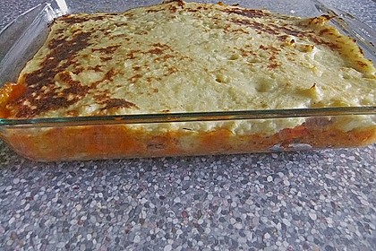 Hackfleisch-Kartoffelbreiauflauf