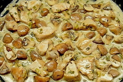 Putengulasch mit Champignons 2