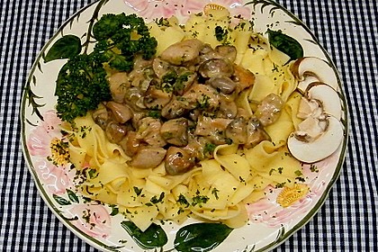 Putengulasch mit Champignons 3