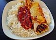 W&uuml;rzige Burritos mit Reis und Sourcream