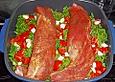Schweinefilet auf Gem&uuml;se-Petersilie-Bett