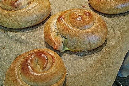 Griechische gef&uuml;llte Pita mit Spinat und Schafsk&auml;se 6