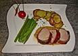 Schweinefilet mit Salbei-Speckmantel