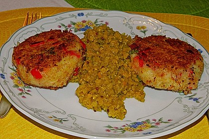 Gem&uuml;sefrikadellen mit Linsen 2
