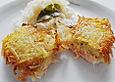 Lachsfilet mit Kartoffelkruste auf Trauben-Sauerkraut