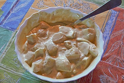 Eiersalat mit selbstgemachter Curry-Mayonnaise und Ananas 7