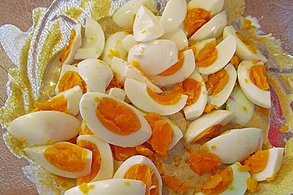 Eiersalat mit selbstgemachter Curry-Mayonnaise und Ananas 6