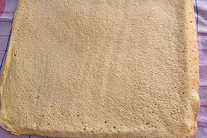 Biskuitrolle mit Erdbeerfüllung 33