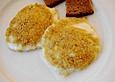 Gebratener Mozzarella mit Haferflockenkruste