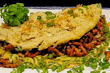 Omelette mit Pfifferlingen 6