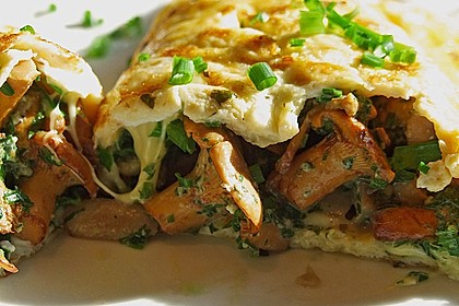 Omelette mit Pfifferlingen 1