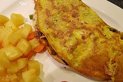 Omelette mit Pfifferlingen 13