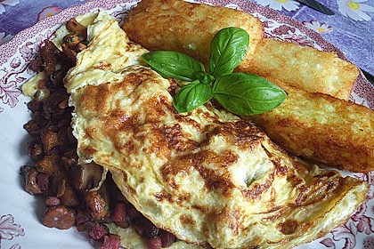 Omelette mit Pfifferlingen 3