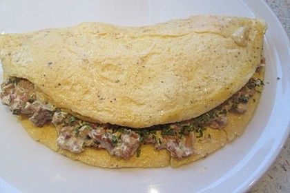 Omelette mit Pfifferlingen 9