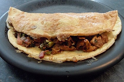 Omelette mit Pfifferlingen 10