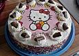 Joghurettentorte im Hello Kitty Style