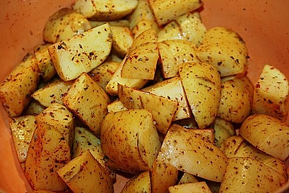 Kartoffelspalten mediterran, aus der Actifry oder aus dem Backofen 7