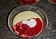 Panna cotta mit Himbeeren