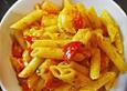Pasta mit Riesengarnelen in Tomatenso&szlig;e