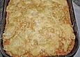 Reibekuchen-Kuchen mit Schmand-B&auml;rlauch Sauce a la M&auml;usle