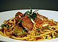 Spaghetti mit Kaninchenleber