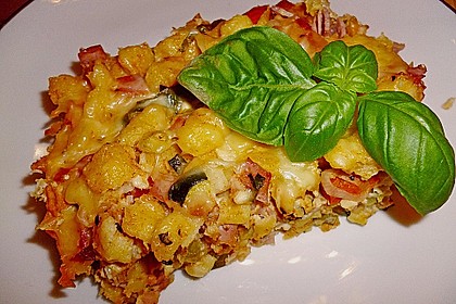 Sp&auml;tzleauflauf mit Kasseler und Paprika 1