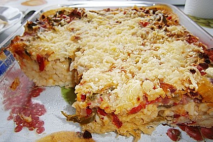 Sp&auml;tzleauflauf mit Kasseler und Paprika 3