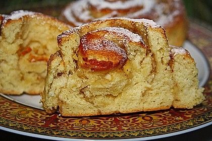 Zimtschnecken mit Honig und Mandeln 3