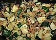 Zucchinipfanne mit Sojahack