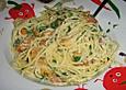 Spaghetti mit Pfifferlingen und Schinken