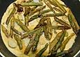 Gr&uuml;ne Spargel-Tortilla mit Garnelen