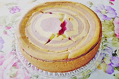 Zebra-Himbeer-K&auml;sekuchen 2
