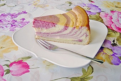 Zebra-Himbeer-K&auml;sekuchen 3