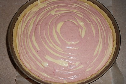 Zebra-Himbeer-K&auml;sekuchen 4
